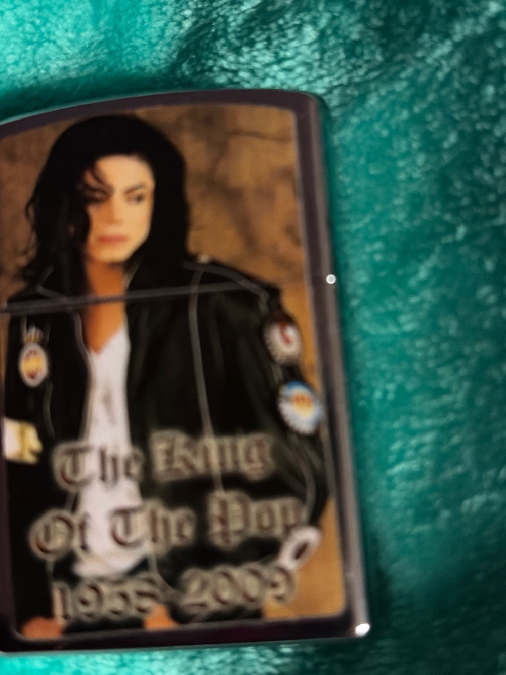 Black Flip Case with Commemorative Design - Black